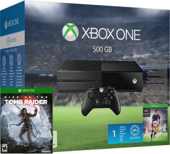 Xbox One 500Gb + FIFA 16 + Rise of the Tomb Raider Фотография 0