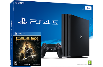 Sony Playstation 4 PRO 1TB + игра Deus Ex: Mankind Divided (PS4) Фотография 0