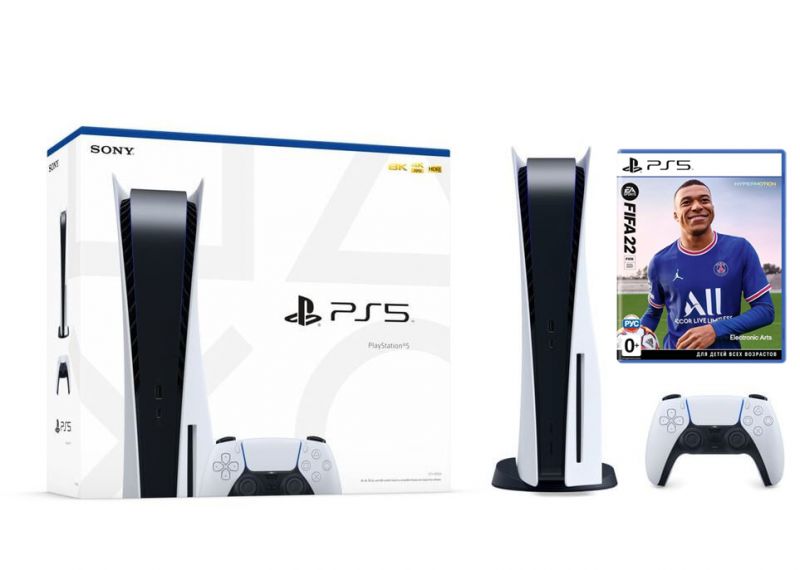 Sony PlayStation 5 SSD 825GB + FIFA 22 (PS5) Фотография 0