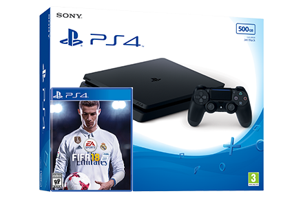 Sony Playstation 4 Slim + игра FIFA 18 (PS4) Фотография 0