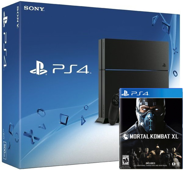 Sony PlayStation 4 + игра Mortal Kombat XL (PS4) Фотография 0