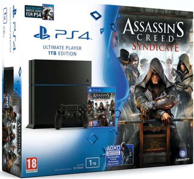Sony Playstation 4 1TB + Assassins Creed Syndicate Фотография 0
