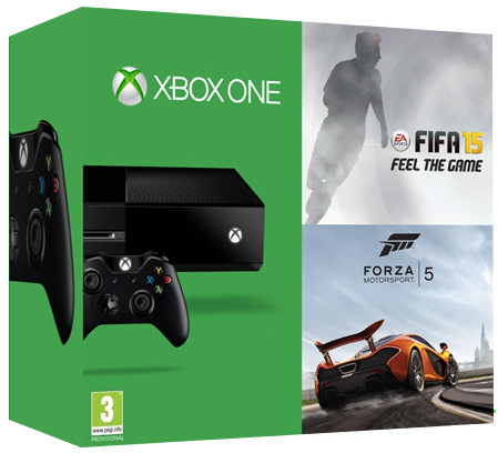 Microsoft Xbox One (без Kinect 2) + FIFA 15 + Forza Motorsport 5  Фотография 0