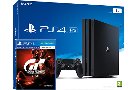 Sony Playstation 4 PRO 1TB + игра Gran Turismo Sport Фотография 0