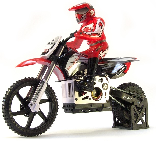 Мотоцикл 1:4 Himoto Burstout MX400 Brushed (красный) Фотография 0