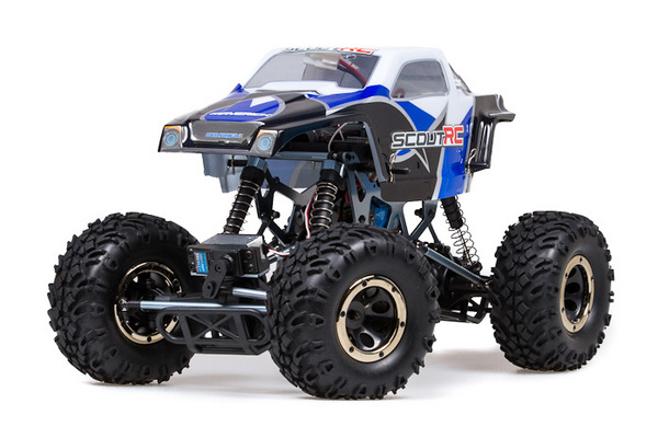 Автомобиль HPI Maverick Scout RC Rock Crawler 1:10 4WD электро (сине/бело/чёрный RTR) Фотография 0
