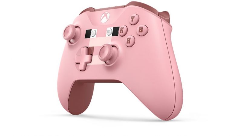 Microsoft Xbox One Wireless Controller Minecraft Pig Фотография 0