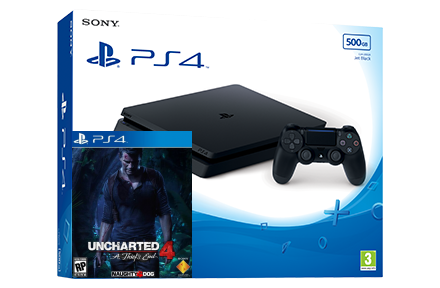 Sony Playstation 4 Slim + игра Uncharted 4: Путь Вора Фотография 0