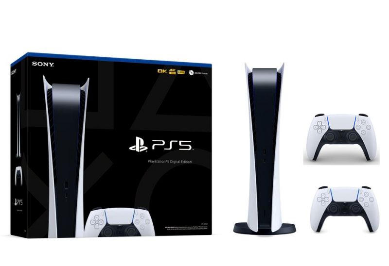 Sony PlayStation 5 Digital Edition SSD 825GB с двумя джойстиками Фотография 0