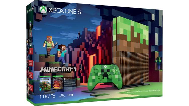 Xbox One S 1TB Minecraft Limited Edition Bundle Фотография 0