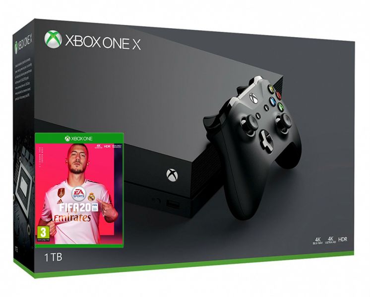 Xbox One X 1TB + игра FIFA 20 (Xbox one) Фотография 0