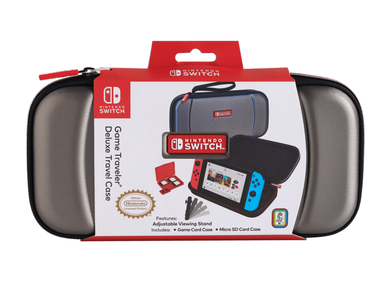 Чехол для Nintendo Switch Game Traveler Deluxe Travel Case Silver Фотография 0