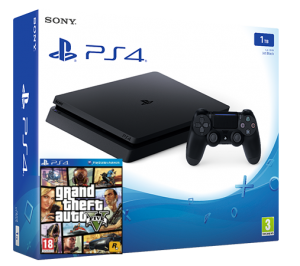 Sony Playstation 4 Slim 1TB + игра GTA V (PS4) Thumbnail 0