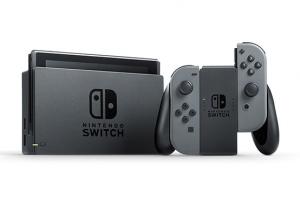 Nintendo Switch Gray HAC-001(-01) + Super Mario Odyssey (Nintendo Switch) Thumbnail 1