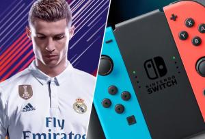 Nintendo Switch Neon Blue / Red + FIFA 18 (Nintendo Switch) Thumbnail 4