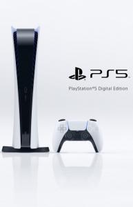 Sony PlayStation 5 Digital Edition SSD 825GB с двумя джойстиками + DualSense charging station Thumbnail 4