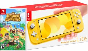 Nintendo Switch Lite Yellow + Animal Crossing: New Horizons Thumbnail 0