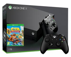 Xbox One X 1TB с двумя джойстиками + игра Crash Team Racing Nitro-Fueled (Xbox One) Thumbnail 0