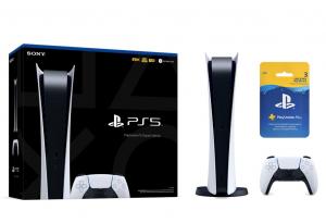 Sony PlayStation 5 Digital Edition SSD 825GB + Подписка PlayStation Plus (3 мес.) Thumbnail 0