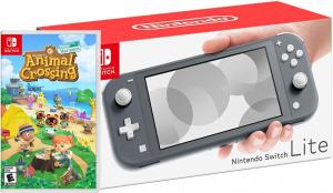 Nintendo Switch Lite Gray + Animal Crossing: New Horizons Thumbnail 0