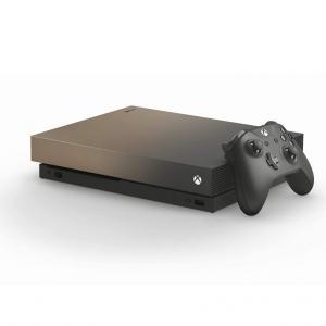 Xbox One X Gold Rush Edition + Microsoft Xbox One S Black Wireless Controller Thumbnail 1