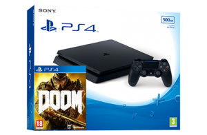 Sony Playstation 4 Slim + игра DOOM (PS4) Thumbnail 0