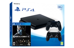 Sony Playstation 4 Slim с двумя джойстиками + игра Mortal Kombat XL (PS4) Thumbnail 0