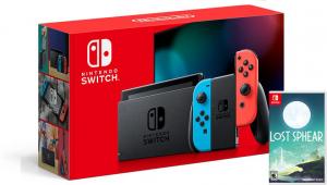 Nintendo Switch Neon Blue / Red HAC-001(-01) + Lost Sphear (Nintendo Switch) Thumbnail 0