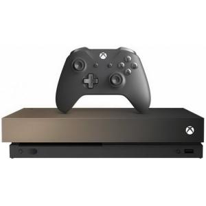 Xbox One X Gold Rush Edition + Microsoft Xbox One S Black Wireless Controller Thumbnail 2