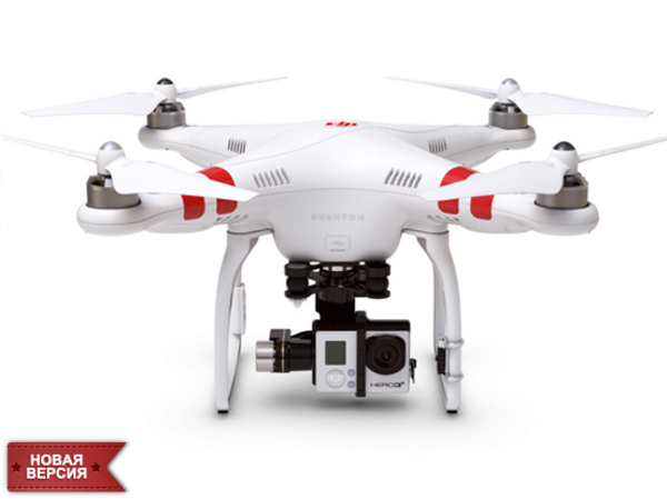 Квадрокоптер DJI Phantom 2 V2.0 + подвес H3-3D