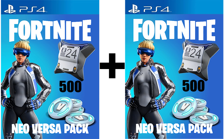Fortnite Neo Versa 500 + 500 V-Bucks - ваучер (код) для дополнений(PS4)