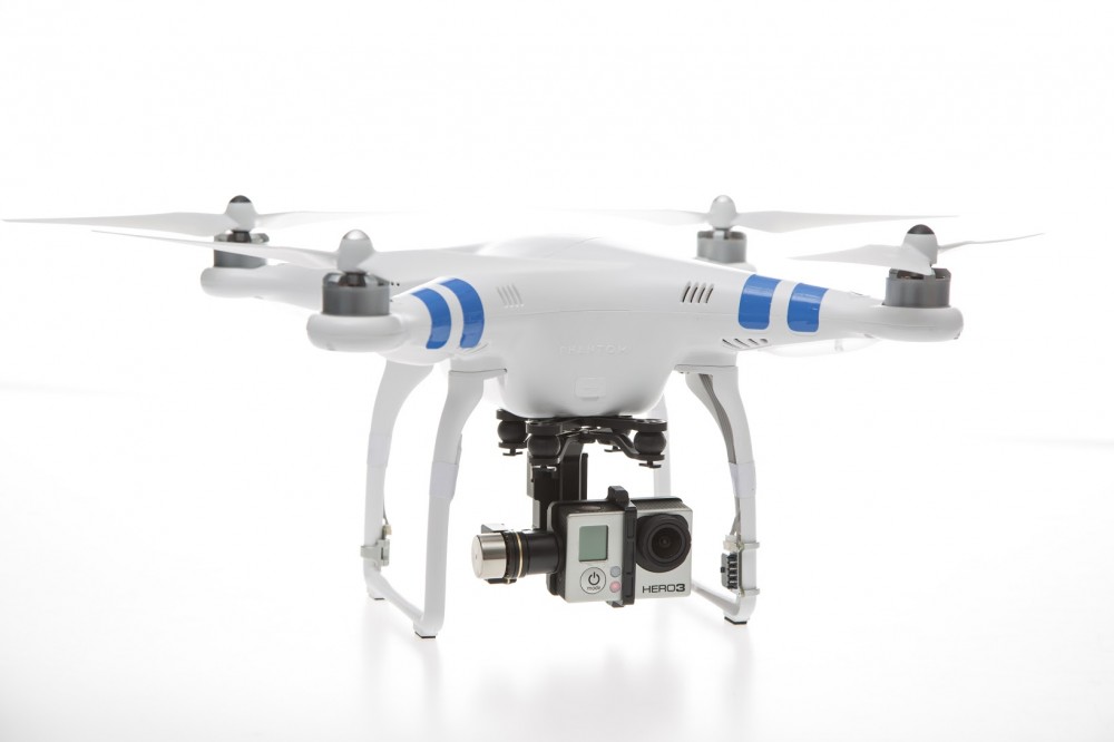 Квадрокоптер DJI Phantom 2 + подвес H3-3D для GoPro