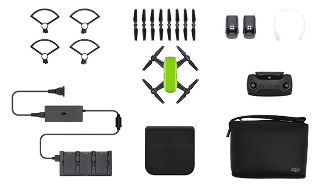 DJI Spark (Meadow Green) Fly More Combo