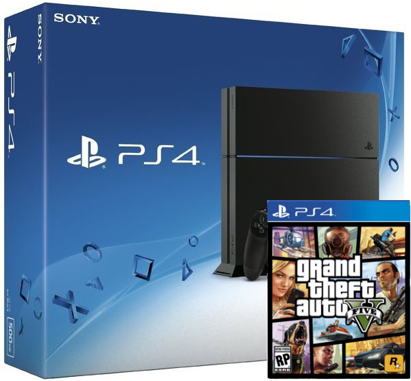 Sony Playstation 4 + гра GTA V (PS4)
