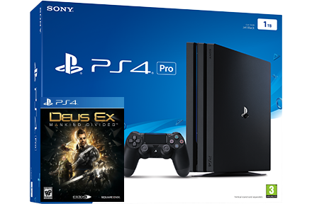 Sony Playstation 4 PRO 1TB + гра Deus Ex: Mankind Divided (PS4)