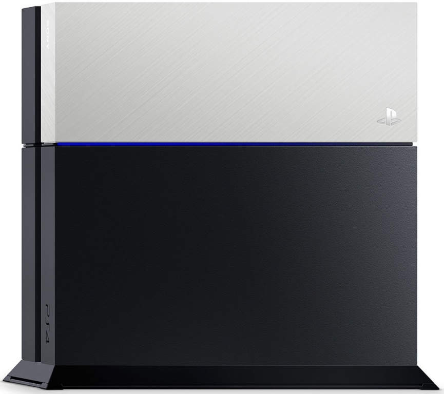 Лицевая панель для PS4 серебристая