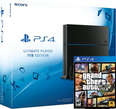 Sony Playstation 4 1TB + гра GTA V