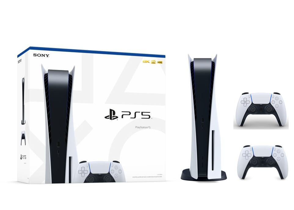 Sony PlayStation 5 SSD 825GB с двумя джойстиками