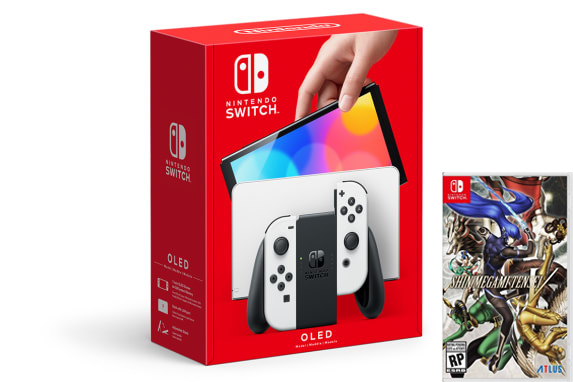 Nintendo Switch (OLED model) White set + Shin Megami Tensei V
