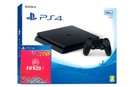 Sony Playstation 4 Slim + гра FIFA 20 (PS4)