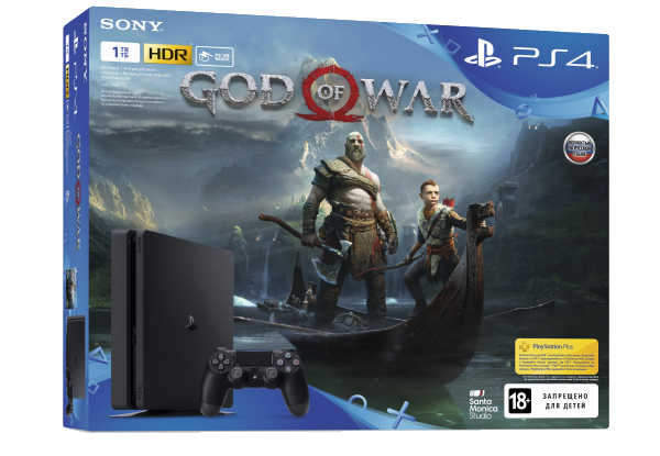 Sony Playstation 4 Slim 1TB + гра God Of War (PS4)