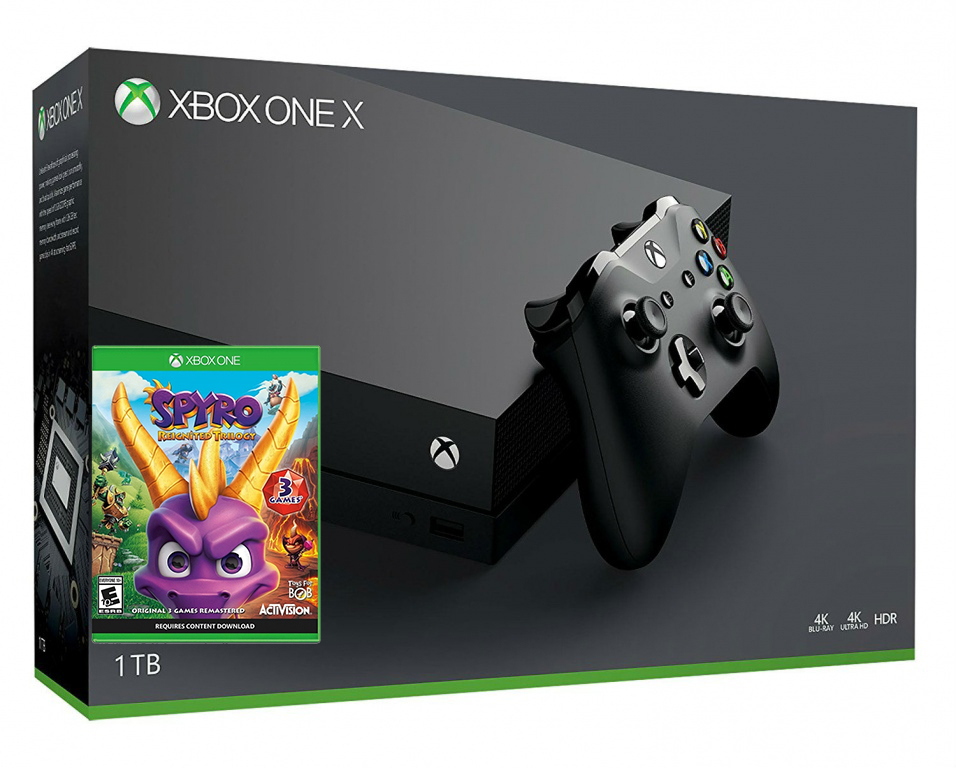 Xbox One X 1TB + гра Spyro Reignited Trilogy (Xbox one)