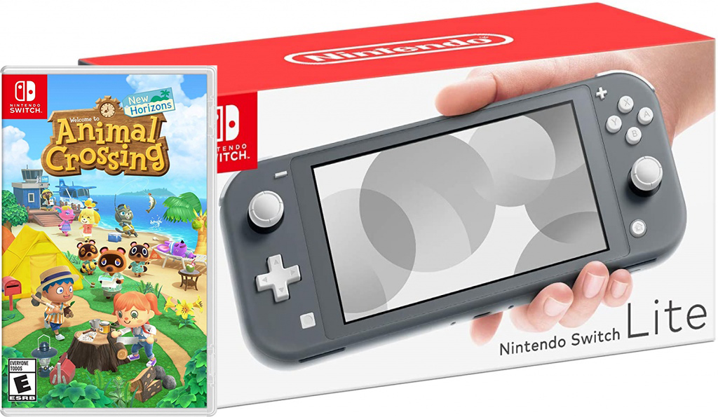 Nintendo Switch Lite Gray + Animal Crossing: New Horizons