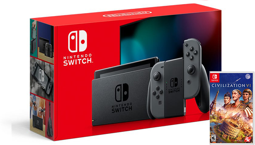 Nintendo Switch Gray HAC-001(-01) + Sid Meier's Civilization VI (Nintendo Switch)