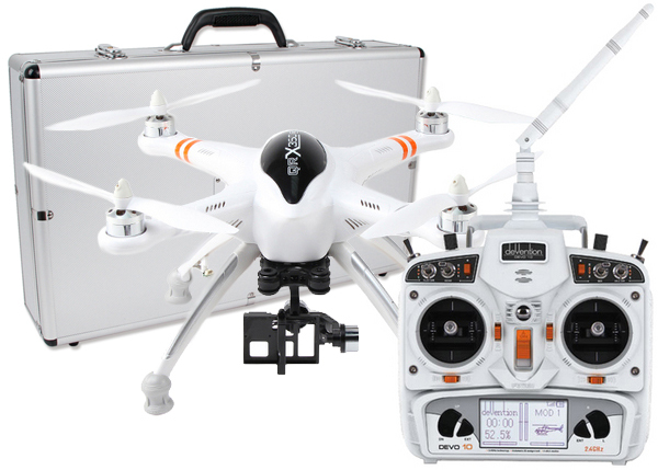 Квадрокоптер Walkera QR X350 Pro с FPV, пультом DEVO10 и подвесом G-2D в кейсе