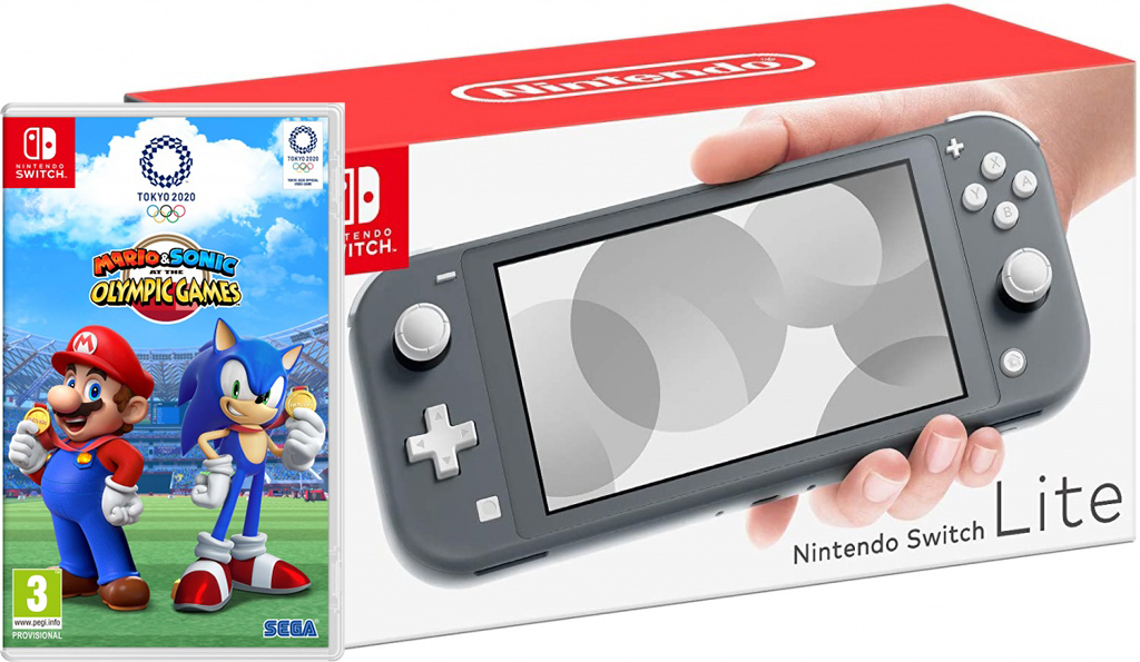 Nintendo Switch Lite Gray + Mario & Sonic at the Olympic Games Tokyo 2020