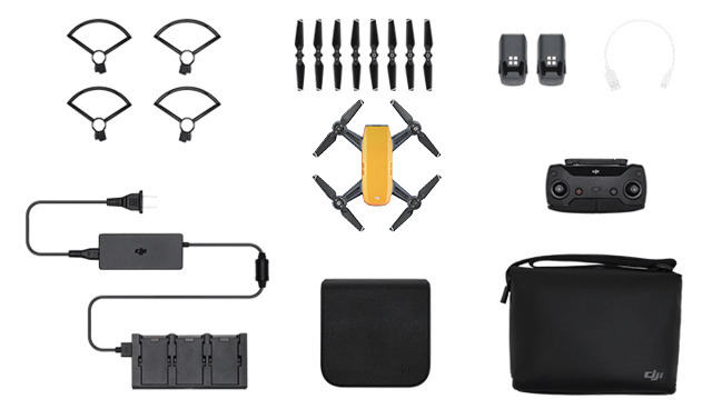 DJI Spark (Sunrise Yellow) Fly More Combo