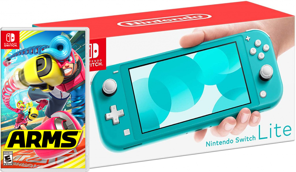 Nintendo Switch Lite Turquoise + ARMS