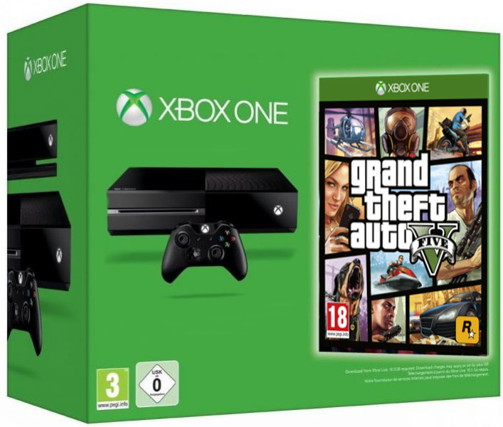 Microsoft Xbox One (без Kinect 2) + GTA V