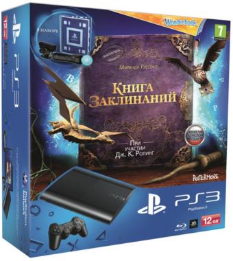 Sony Playstation 3 Super Slim 12 GB (CECH-4008A) + PlayStation Move + PlayStation Eye + Wonderbook (693.1)